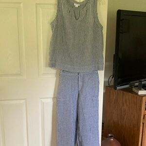 Pants and top- Liz Claiborne-linen- medium